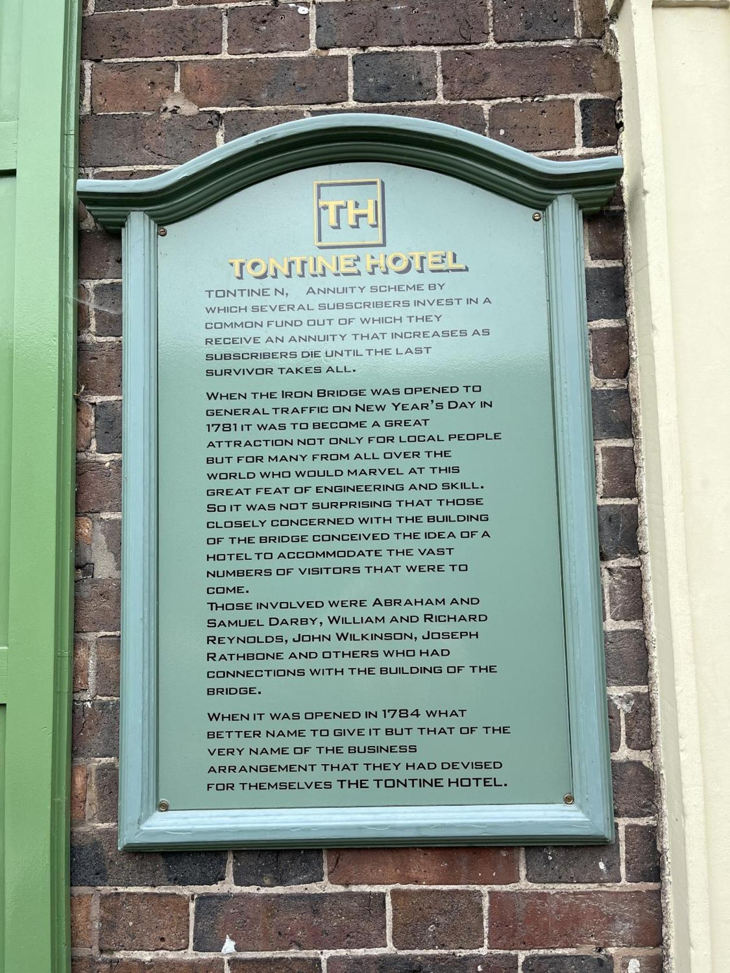 The Tontine Hotel & Bar Ironbridge Exterior foto
